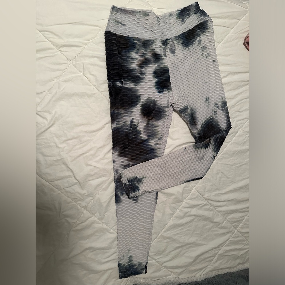 Kids Tie-Dye Textured Leggings